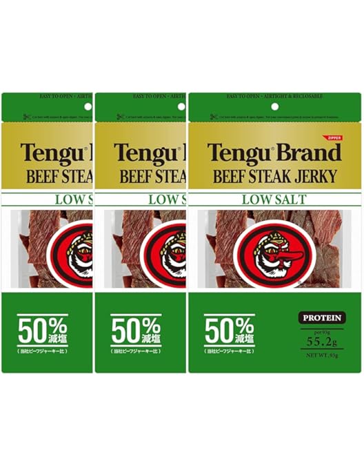 Amazon.co.jp: Teng Brand Beef Steak Jerky 3.2 oz (93 g) (Regular